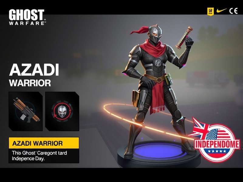 Ghost Warfare Ace Independence Day Special Ghost Warfare Ace Independence Day event featuring Azadi Warrior skin